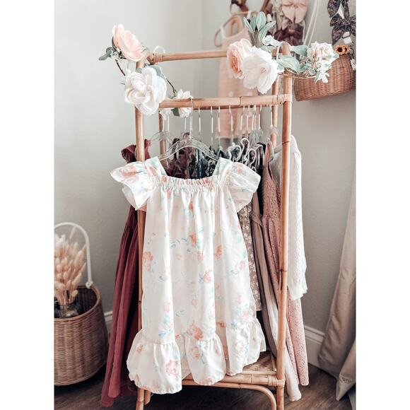 Capture The Moments Rose Garden Floaty Flutter Slv Dress 4/5T - Picture 4 of 4